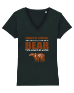 BEAR Tricou mânecă scurtă guler V Damă Evoker