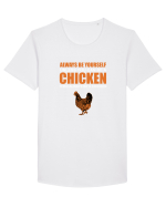CHICKEN Tricou mânecă scurtă guler larg Bărbat Skater