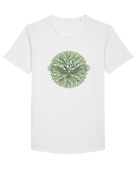 Vultur Verde Tricou mânecă scurtă guler larg Bărbat Skater