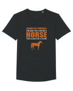 HORSE Tricou mânecă scurtă guler larg Bărbat Skater