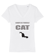 CAT Tricou mânecă scurtă guler V Damă Evoker