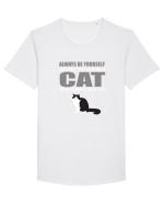CAT Tricou mânecă scurtă guler larg Bărbat Skater