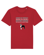 BOSTONTERRIER Tricou mânecă scurtă Unisex Rocker