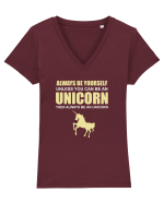 UNICORN Tricou mânecă scurtă guler V Damă Evoker