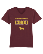 CORGI Tricou mânecă scurtă guler V Bărbat Presenter
