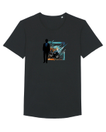 Riding is for all  Tricou mânecă scurtă guler larg Bărbat Skater