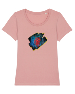 The heart of it all  Tricou mânecă scurtă guler larg fitted Damă Expresser
