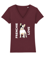 FRENCHIE Tricou mânecă scurtă guler V Damă Evoker