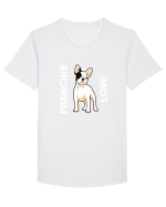 FRENCHIE Tricou mânecă scurtă guler larg Bărbat Skater