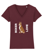 BOXER Tricou mânecă scurtă guler V Damă Evoker