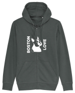 BOSTON LOVE Hanorac cu fermoar Unisex Connector