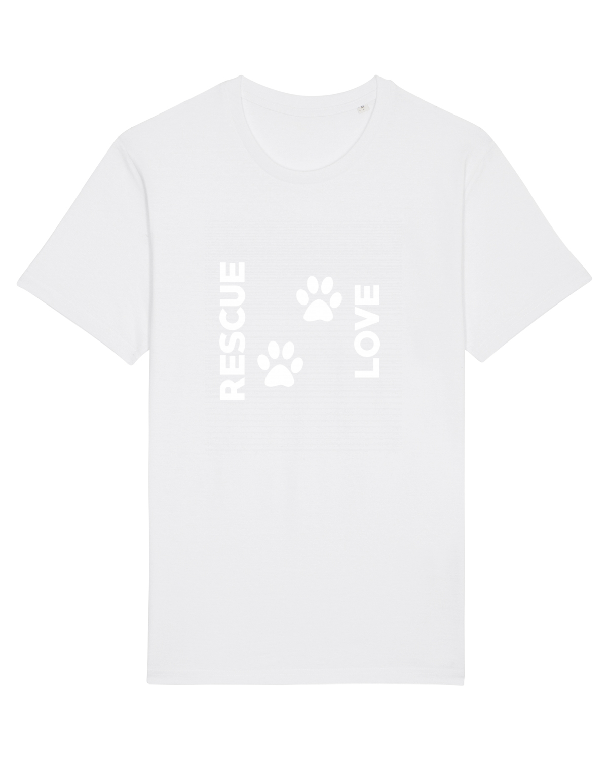 Tricou mânecă scurtă Unisex Rocker White