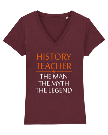 HISTORY TEACHER Burgundy