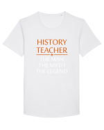 HISTORY TEACHER Tricou mânecă scurtă guler larg Bărbat Skater