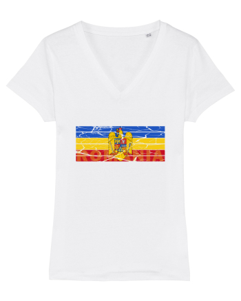 Tricolor Stema Romaniei White