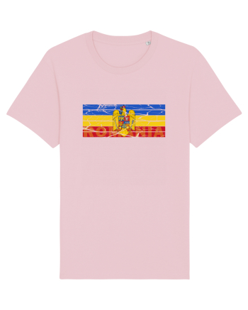 Tricolor Stema Romaniei Cotton Pink