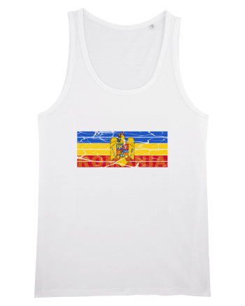 Tricolor Stema Romaniei White