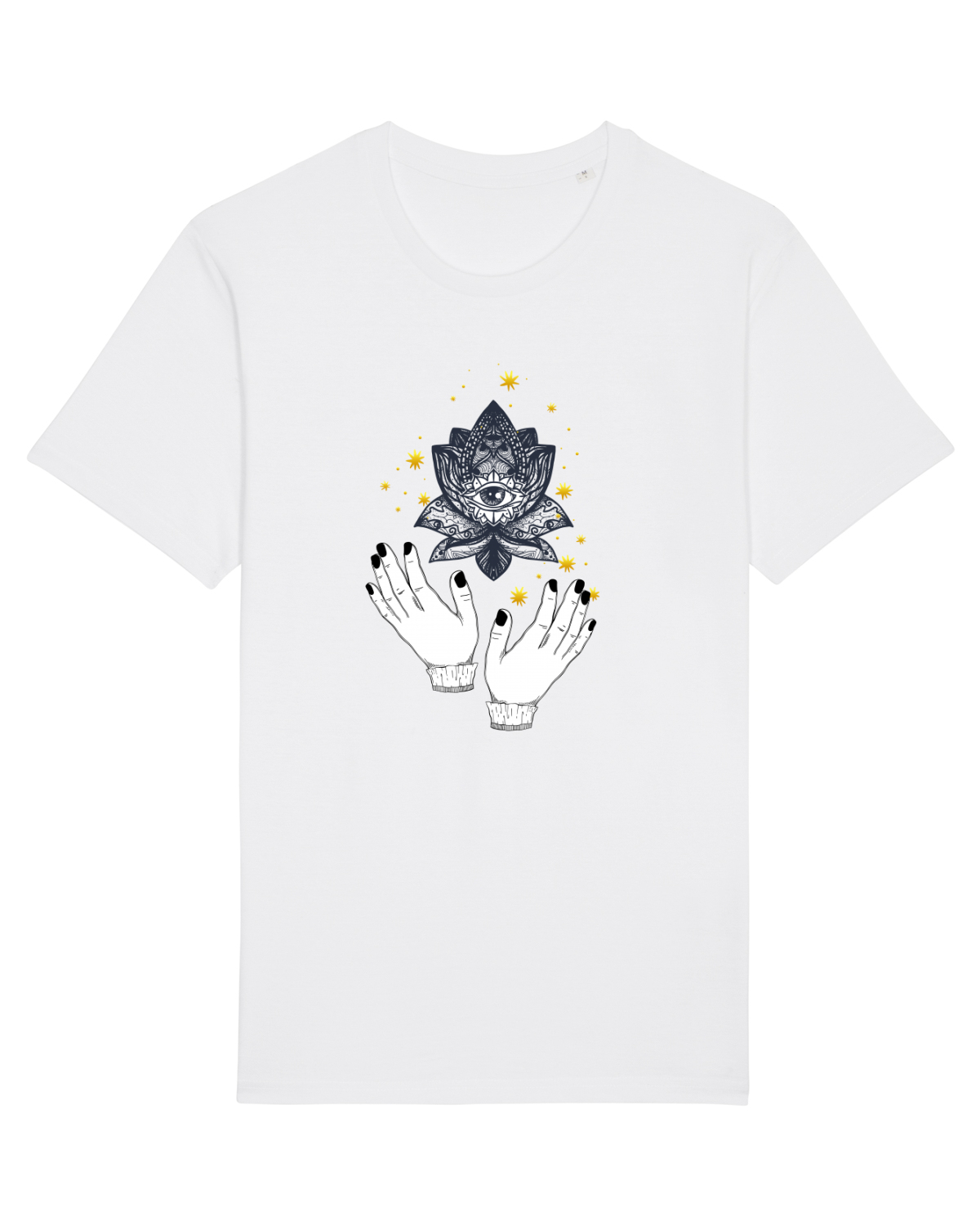 Tricou mânecă scurtă Unisex Rocker White