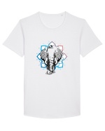 Yoga Lotus Natură cu Păsări Tricou mânecă scurtă guler larg Bărbat Skater