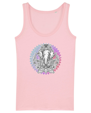 Yoga Mandala Elefant Cotton Pink