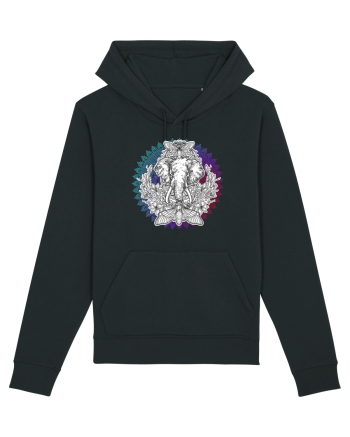 Yoga Mandala Elefant Black