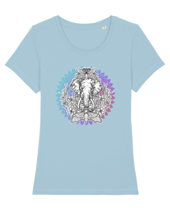 Yoga Mandala Elefant Sky Blue