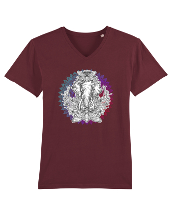 Yoga Mandala Elefant Burgundy