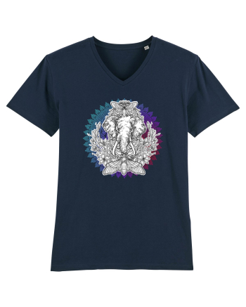 Yoga Mandala Elefant French Navy