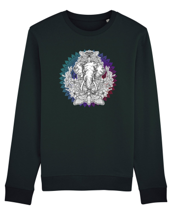 Yoga Mandala Elefant Black