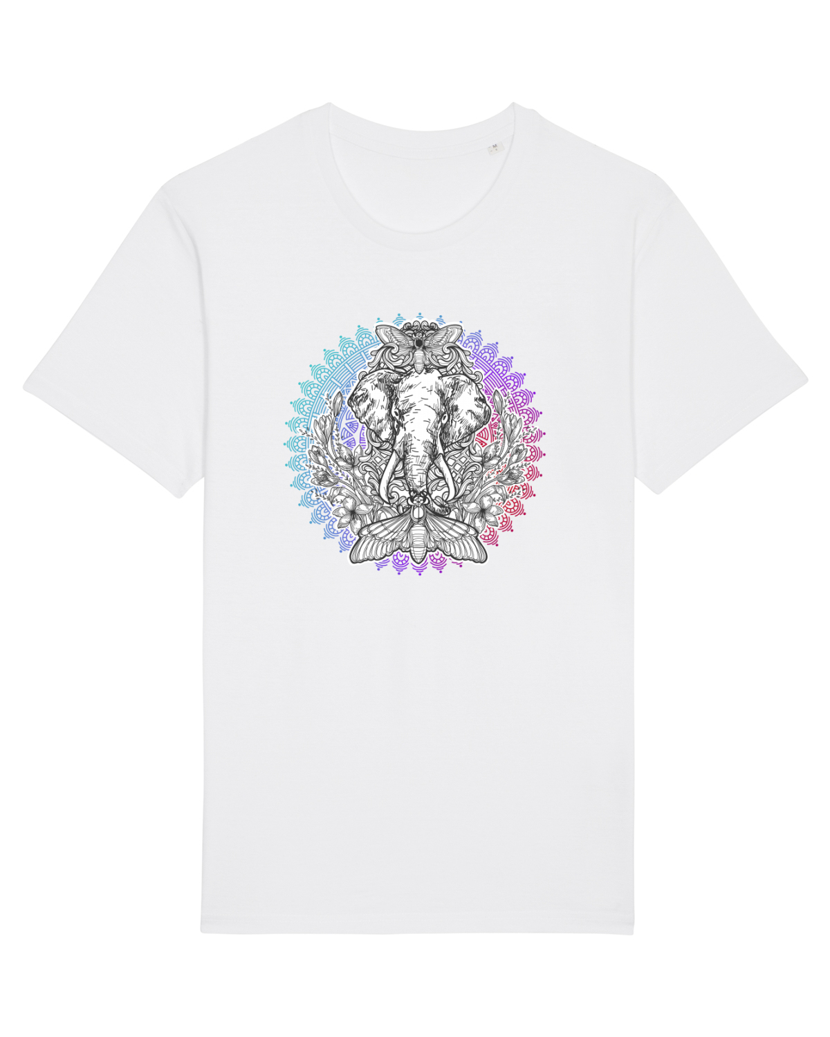Tricou mânecă scurtă Unisex Rocker White
