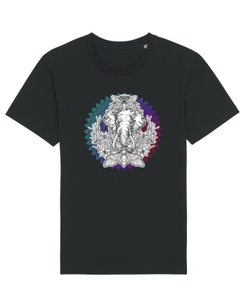 Yoga Mandala Elefant Black