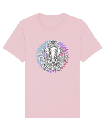 Yoga Mandala Elefant Cotton Pink