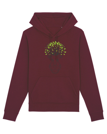 Cerb Verde Abstract Burgundy