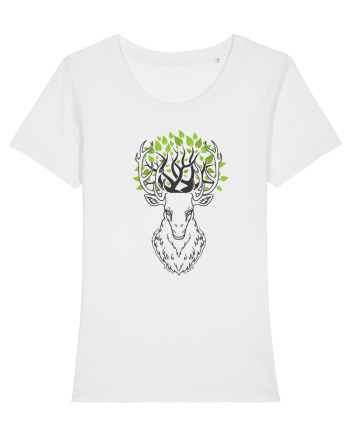 Cerb Verde Abstract White