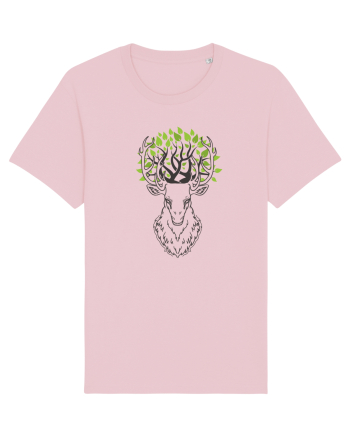 Cerb Verde Abstract Cotton Pink