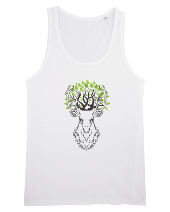 Cerb Verde Abstract White