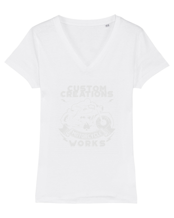 Motorcycle Custom White