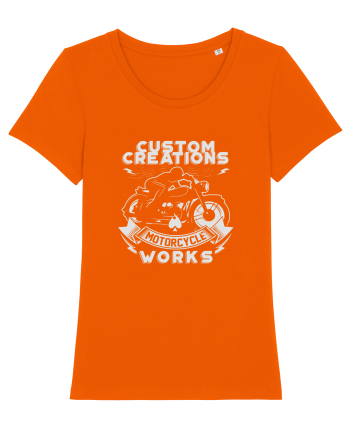 Motorcycle Custom Bright Orange