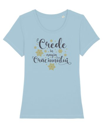 Crede in magia Craciunului Sky Blue