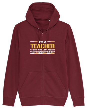 TEACHER Burgundy