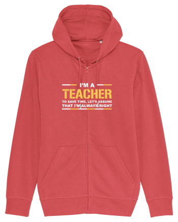 TEACHER Carmine Red