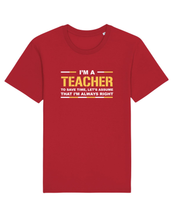 TEACHER Red