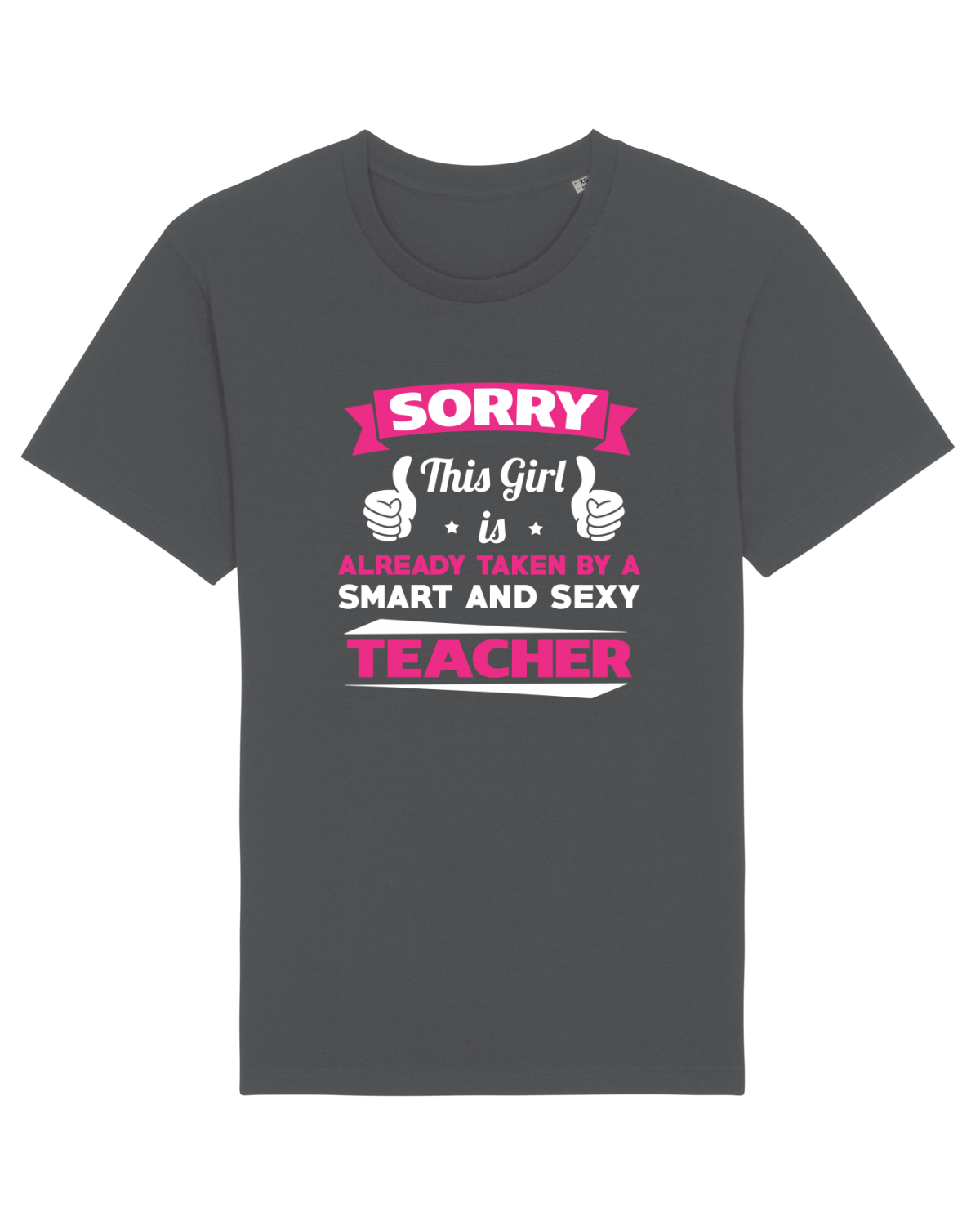 Tricou mânecă scurtă Unisex Rocker Anthracite