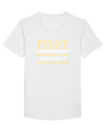 PILOT Tricou mânecă scurtă guler larg Bărbat Skater