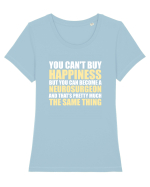 NEUROSURGEON Tricou mânecă scurtă guler larg fitted Damă Expresser