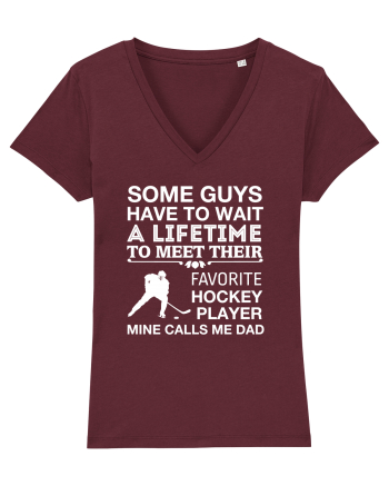 HOCKEY PLAYER Burgundy