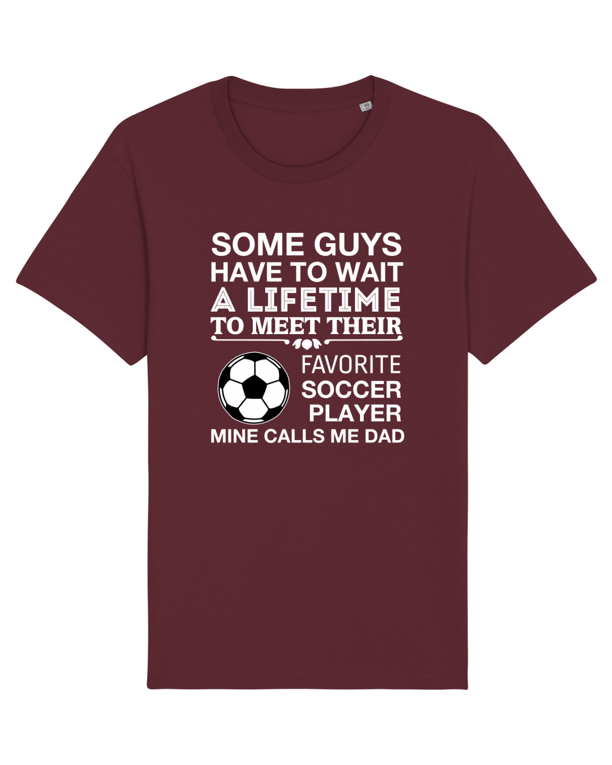 Tricou mânecă scurtă Unisex Rocker Burgundy