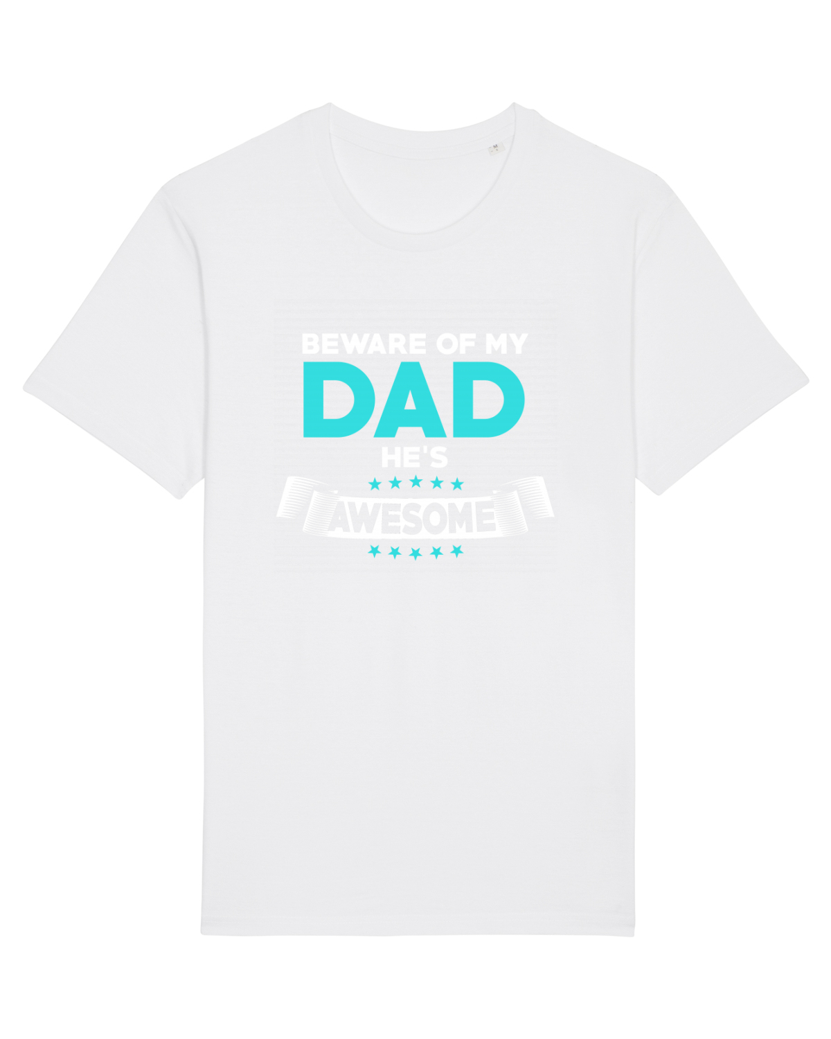 Tricou mânecă scurtă Unisex Rocker White