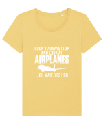 AIRPLANES Tricou mânecă scurtă guler larg fitted Damă Expresser