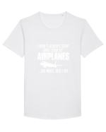 AIRPLANES Tricou mânecă scurtă guler larg Bărbat Skater